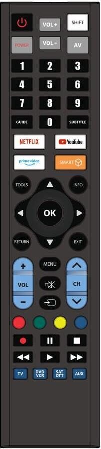 ANGA FREE TV 4 COMBO-V1 (Blister) Τηλεχειριστήριο