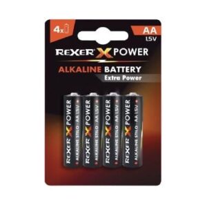 REXER X POWER 2Α Αλκαλικές Μπαταρίες Extra Power RXBA2 - AA04P 1,5V (4pcs/blister)