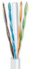 ANGA ST-L03 (100m) Καλώδιο UTP CAT6 σε Λευκό χρώμα CCA/PVC