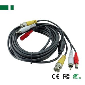 ANGA BNC (Video) + DC (Power) + RCA (Audio), 5m
