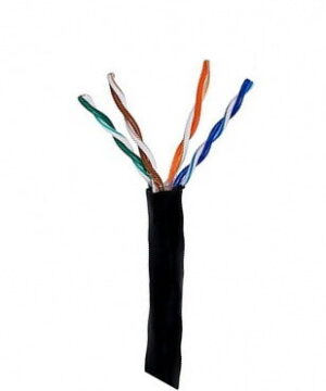 ANGA ST-L02 (305m) Καλώδιο PET UTP CAT5e CCA/PET ΜΑΥΡΟ