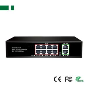 ANGA PS-EG5182B 8 Port 10/100/1000M POE Switch(8+2 Built-in)