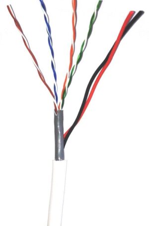 ANGA ST-CC03 (100m) Καλώδιο UTP Cat5e + 2 x 0.50mm CU/PVC