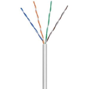 ANGA ST-L01 (305m) Καλώδιο UTP CAT5e σε Λευκό χρώμα CCA/PVC