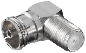 Adapter IEC (TV) θυλ. σε F θυλ. (ορθής γωνίας)
