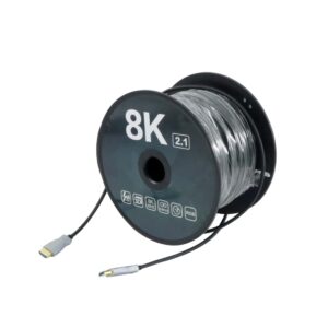 ANGA OP-OF80-8K HDMI CABLE  80m  2.1 Ver. (8k/60Hz) Optical Hybrid Ultra High Speed (ΠΡΟΣΟΧΗ ΣΥΝΔΕΣΗΣ είσοδος – έξοδος)