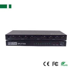 ANGA PS1008-4K HDMI Splitter ,1 Εισόδου - 8 Εξόδων 3D, 1080p@60HZ,1,4A.